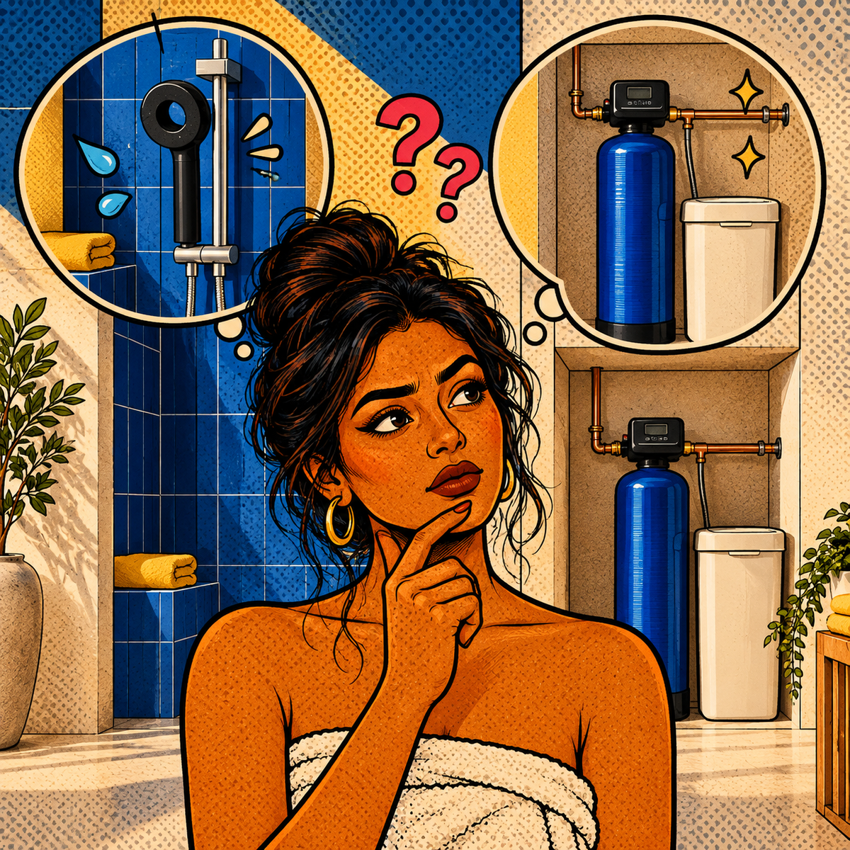 Shower filter or water softener? How to choose in an Indian flat